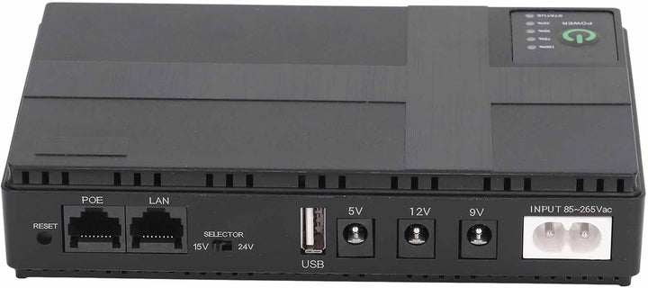 Mini-USV-Batterie-Backup 10400 MAh 18 Wh, Ausgang USB 5 V (2 A), 9 V (2 A), 12 V (2 A), POE 15 V (1
