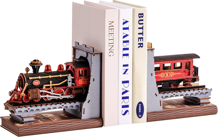 Rolife Book Nook Kit für Erwachsene Jahrhundert Zug Bücherecke Diorama Bausatz Bücherregal Dekoratio