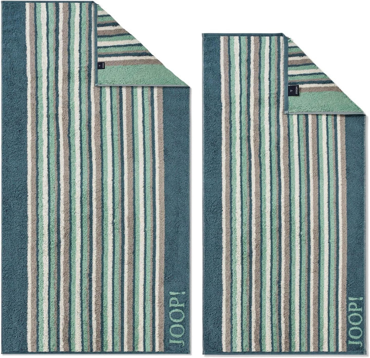 JOOP! Duschtuch Move Stripes 1692 | 44 aqua - 80 x 150 Duschtuch 80x150 cm, Duschtuch 80x150 cm