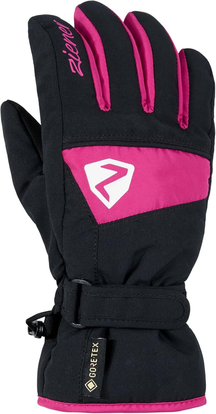 Ziener Kinder Lago GTX Glove Junior Ski-Handschuhe/Wintersport | Wasserdicht, Atmungsaktiv pop pink