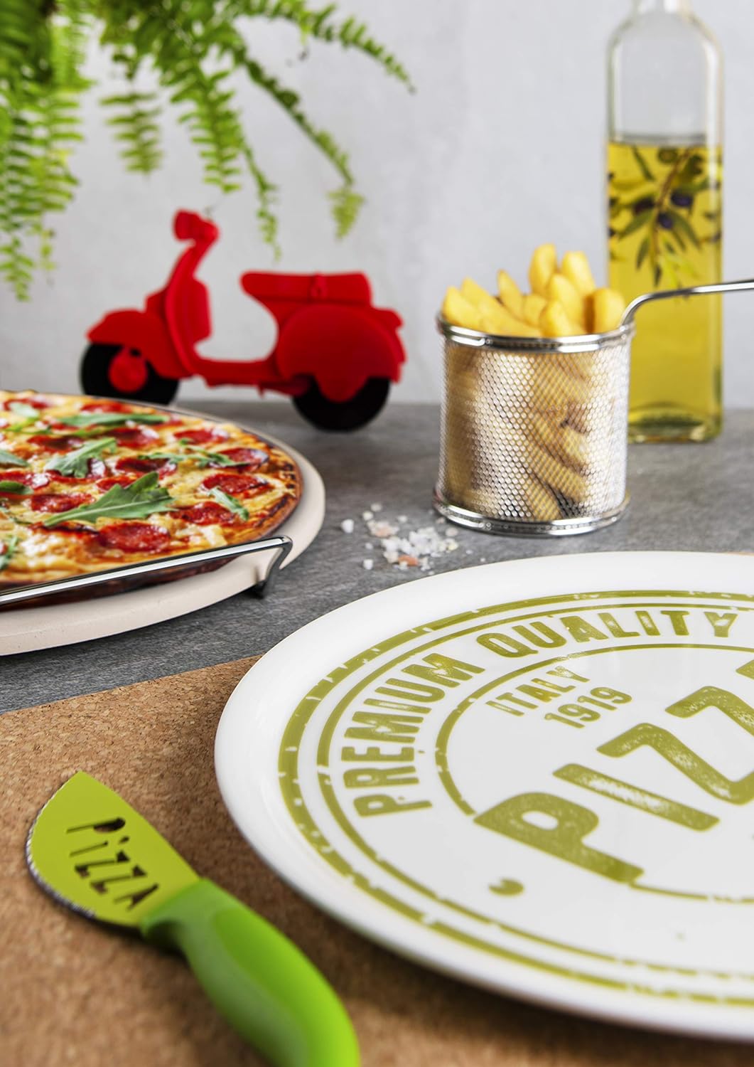 Excelsa Brunch Time Pizzamesser 6er Set mehrfarbig, Pizzamesser