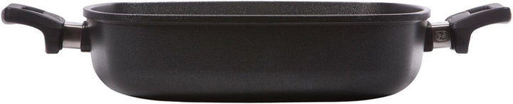 Eurloux Guss-Kasserolle Induktion Set & Deckel26 x 26 cm - quadratische Universal Bratenkasserolle m