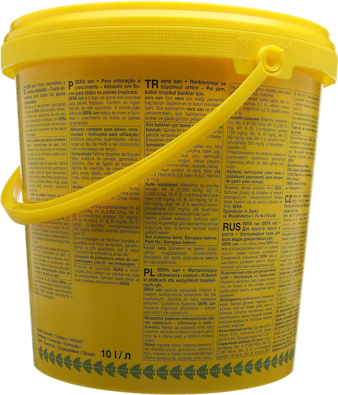 sera San 2 kg, 1er Pack (1 x 2 kg), 10 ltr., 43270