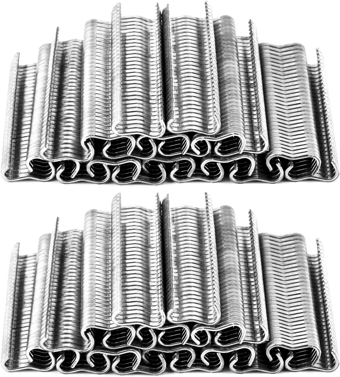 QWORK® 2400 Stück Zange Clips, Hog Ring, Hühnergeflecht, Käfigdraht, Lötverbindung, Schweissen, Repa