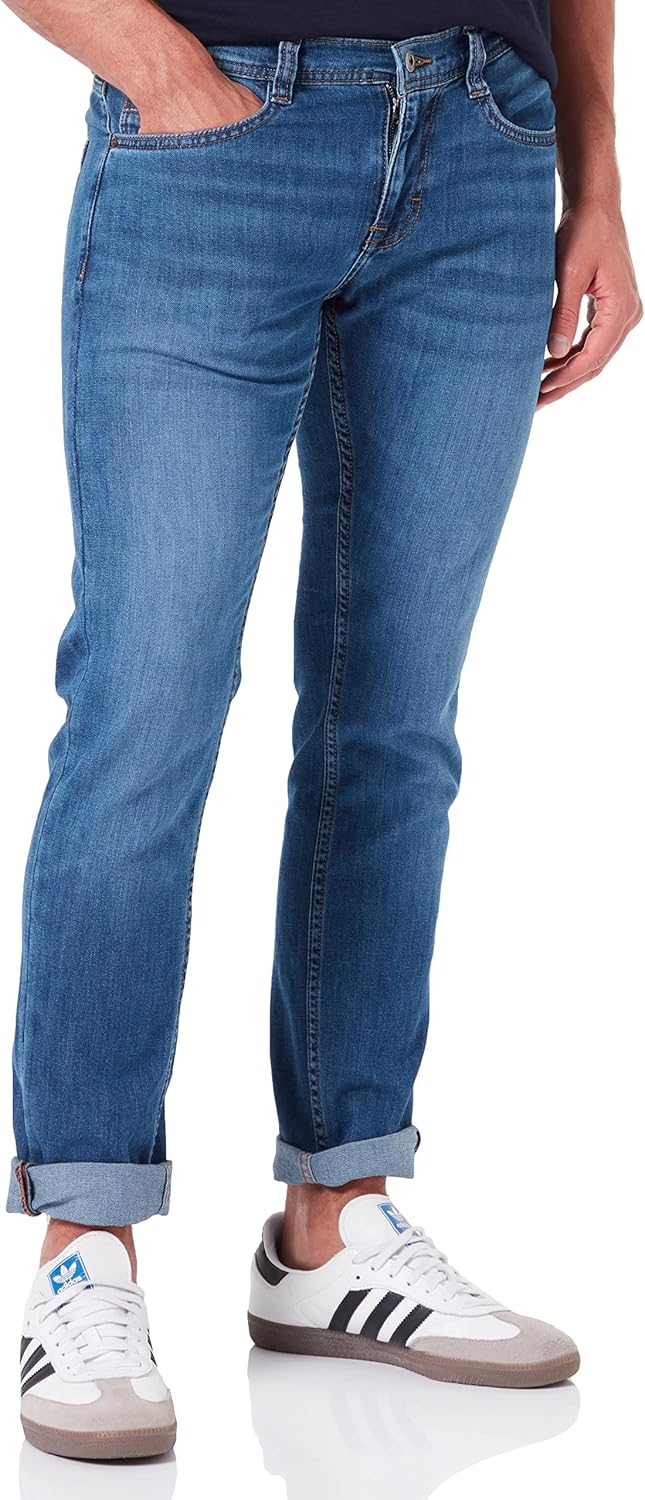 MUSTANG Herren Oregon Tapered Jeans 33W / 34L Mittelblau 804, 33W / 34L Mittelblau 804