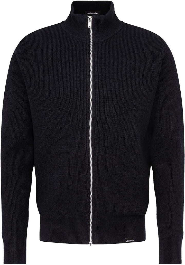 Seidensticker Herren Regular Fit Langarm Strickjacke S Dunkelblau, S Dunkelblau