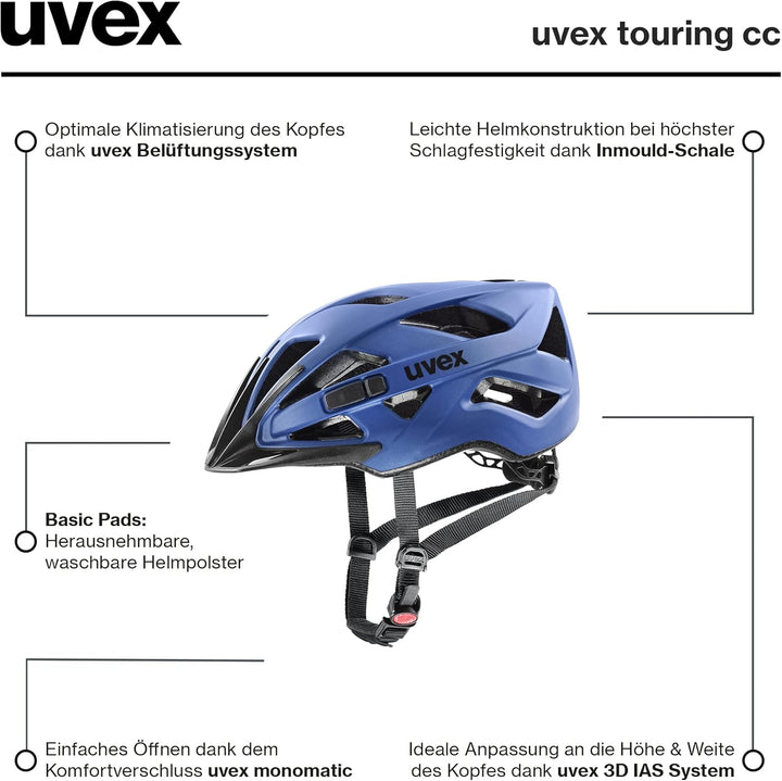 uvex touring cc - leichter Allround-Helm für Damen und Herren - individuelle Grössenanpassung - erwe