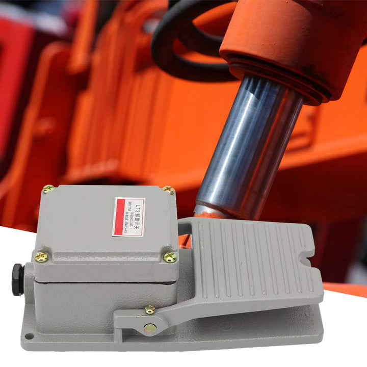 Fussschalter rutschfester Pedalregler Netzschalter Aluminiumschale Momentane Silberkontakte LT3