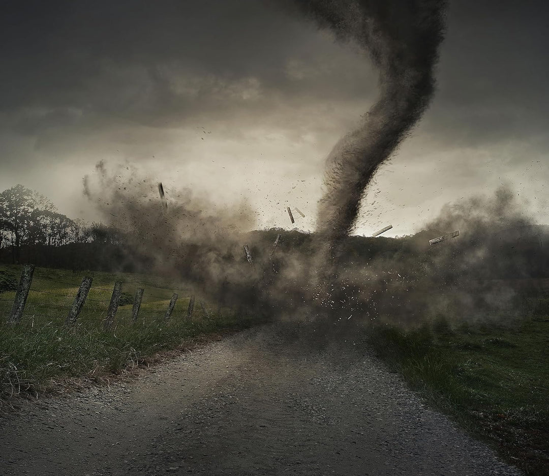 Tornado Herdabdeckplatte & Spritzschutz aus Echtglas | Für Herd-Kochfelder | 60x52 cm