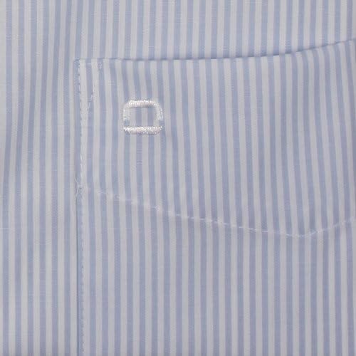 OLYMP Luxor modern fit Hemd Langarm Zündholzstreifen hellblau 42 Hellblau, 42 Hellblau