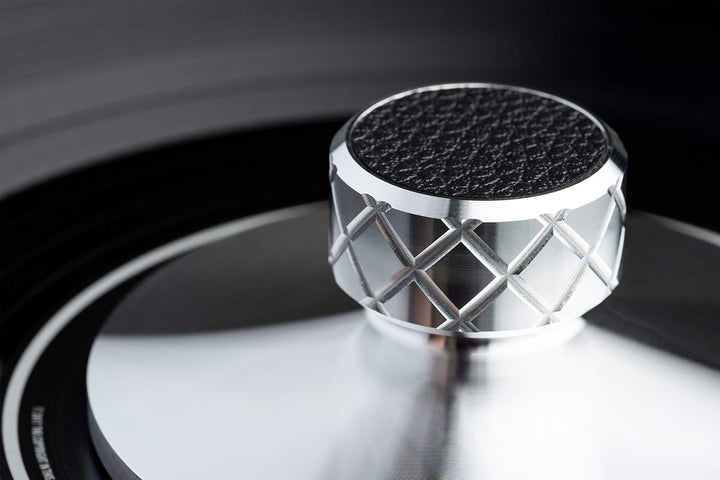 Pro-Ject Clamp it, CNC gefräste Vollmetall Plattenklemme für sofort wirksames Klangtuning, Aluminium