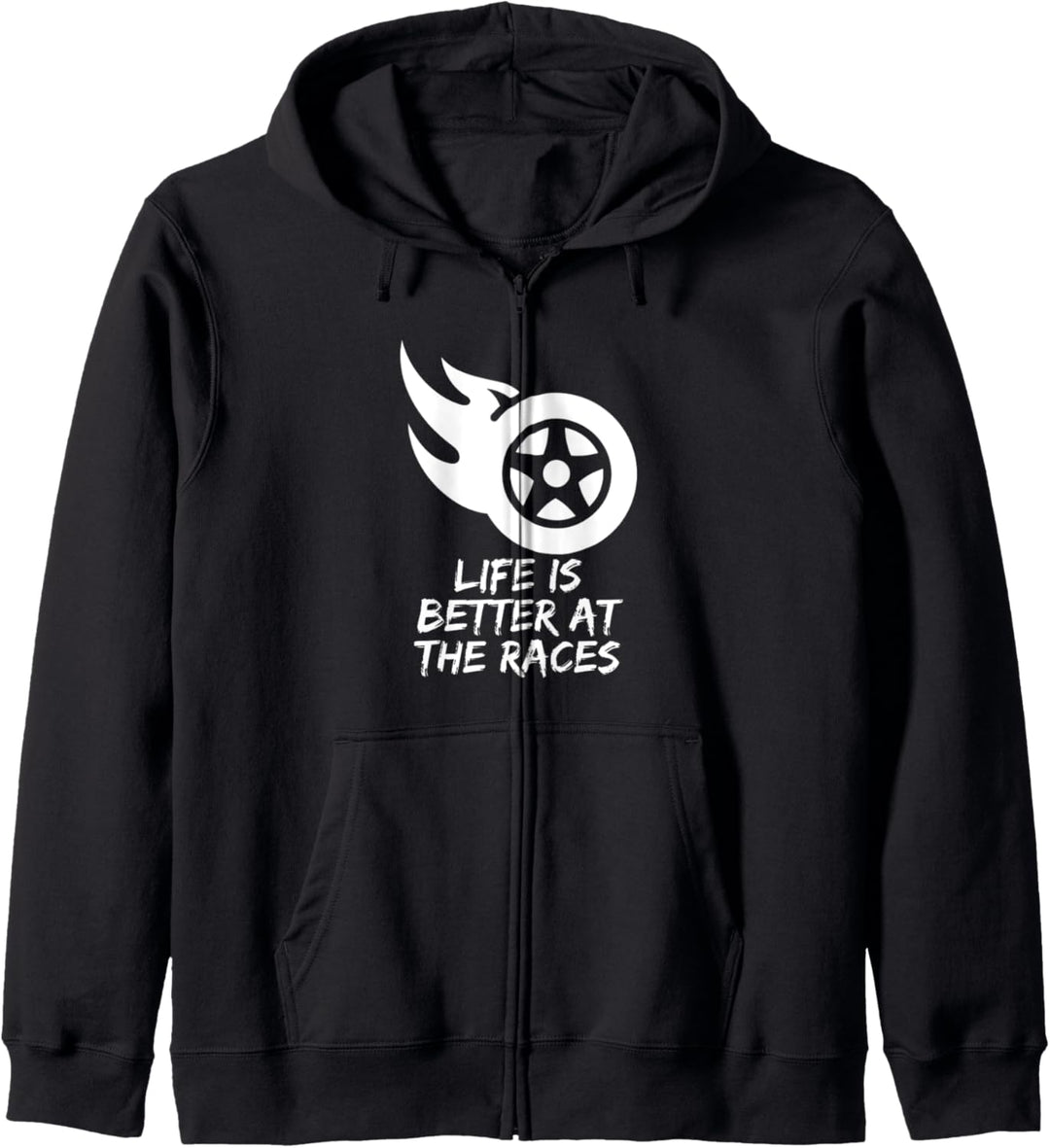 Das Leben ist besser bei den Rennen Autorennen T Shirt Kapuzenjacke