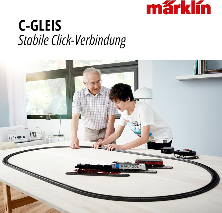 Märklin 24077 H0 Gerades Gleis, 77,5 mm, 10er Set