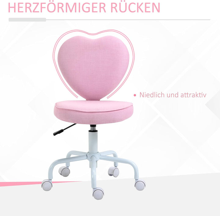 HOMCOM Stuhl Chefsessel Drehstuhl Computerstuhl Sitzhöhenverstellung für jüngere Benutzer und Kleine