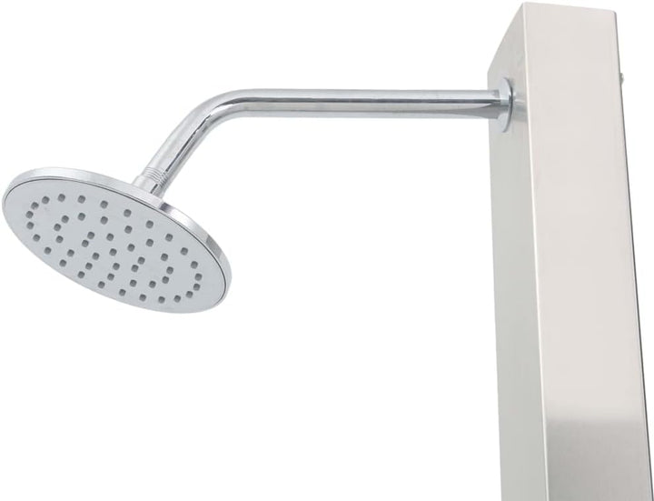 vidaXL Gartendusche Edelstahl Gerade