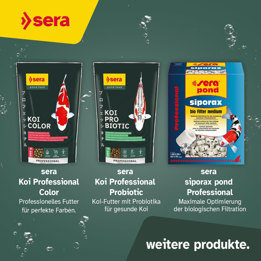 sera KOI Professional Koifutter 7 kg (21L) | Koi-Fischfutter für Frühjahr und Herbst | Für Temperatu