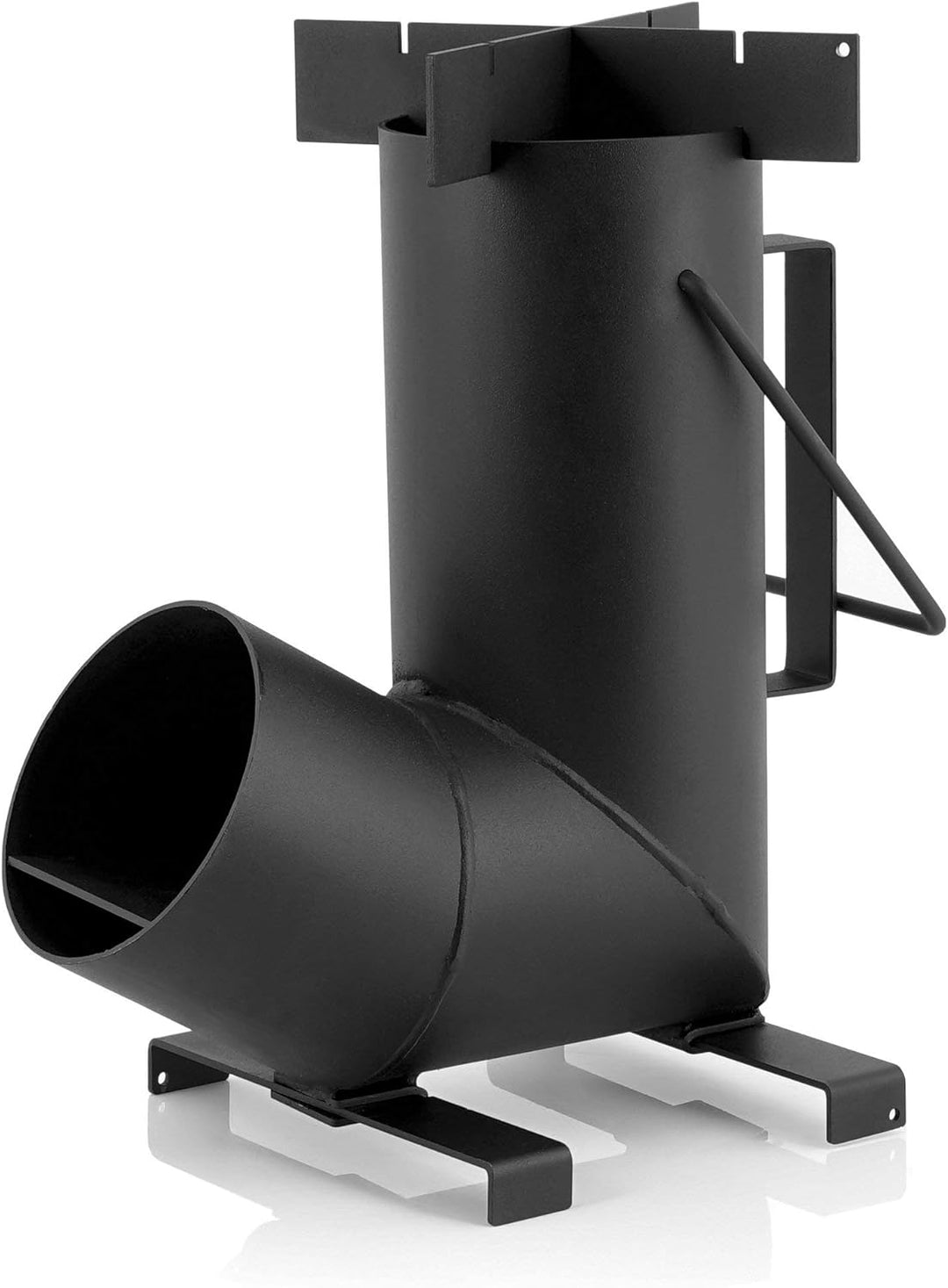 BBQ-Toro Raketenofen Rakete #6, Rocket Stove aus 1,5-mm-dickem Stahl für Dutch Oven, Grillpfannen un