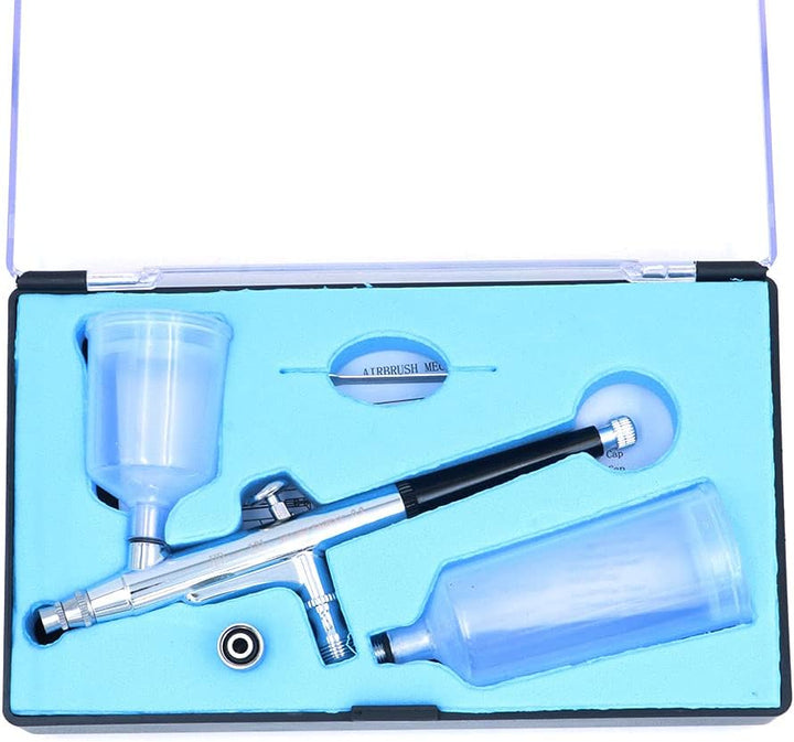ANCLLO Airbrush-Set mit verschiedenen Bechern, 0,3 mm, für Make-up, Modellbau und Bastelarbeiten