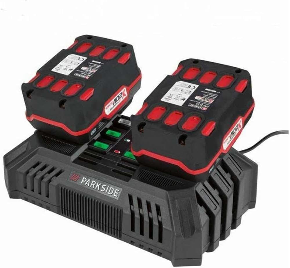Angebot für PARKSIDE 30 Minuten Doppel Ladegerät PDSLG 20 mit 2 x Akku 4.0 Ah X 20 V Team und Perfor