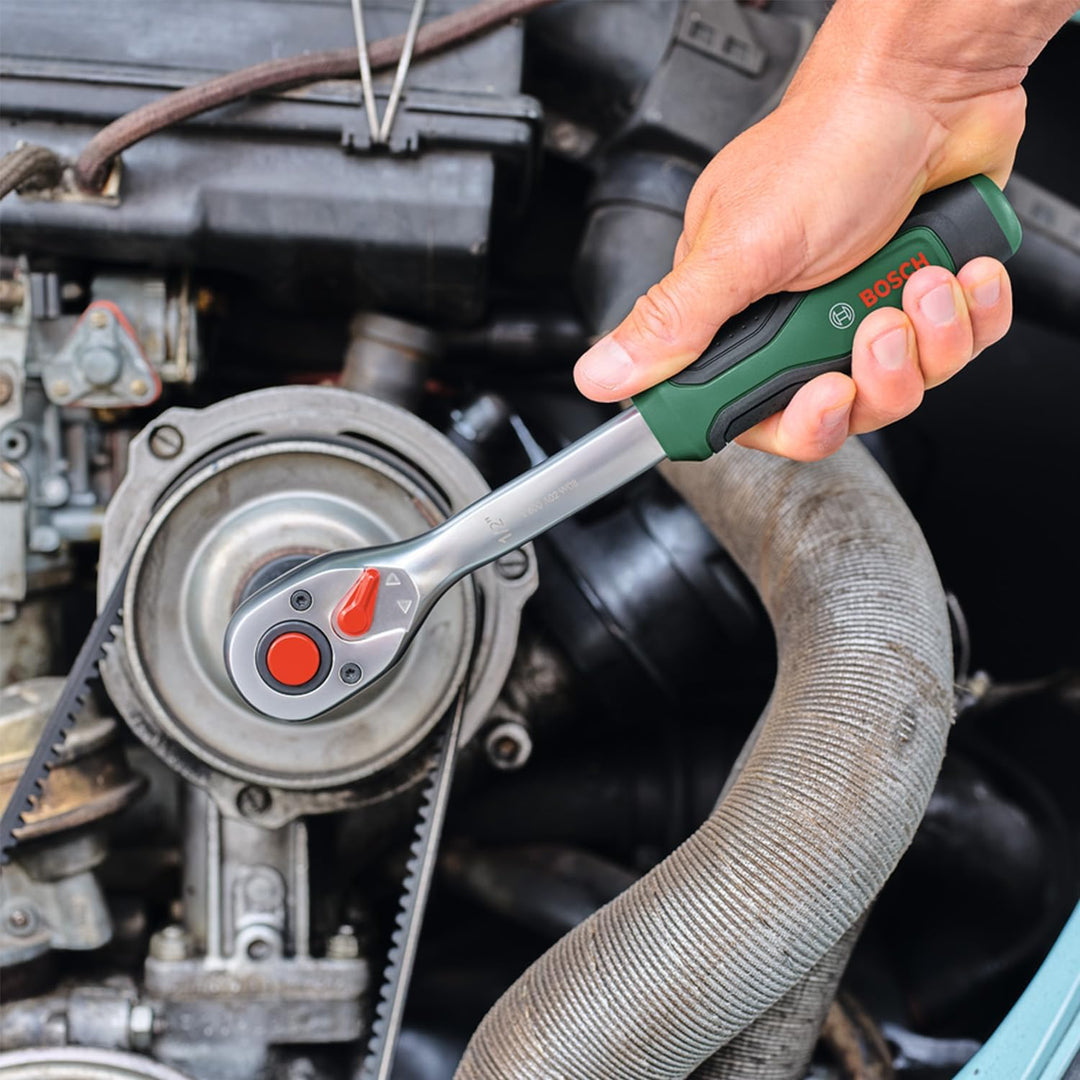 Bosch Advanced Handwerkzeug-Set 132-teilig (für Schraub- und Befestigungsaufgaben; Hochwertige Mater