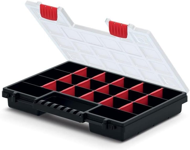 rg-vertrieb 5X Sortimentskasten Werkzeugkiste Organizer Set 5 Stück Sortierbox NORS Kleinteilemagazi