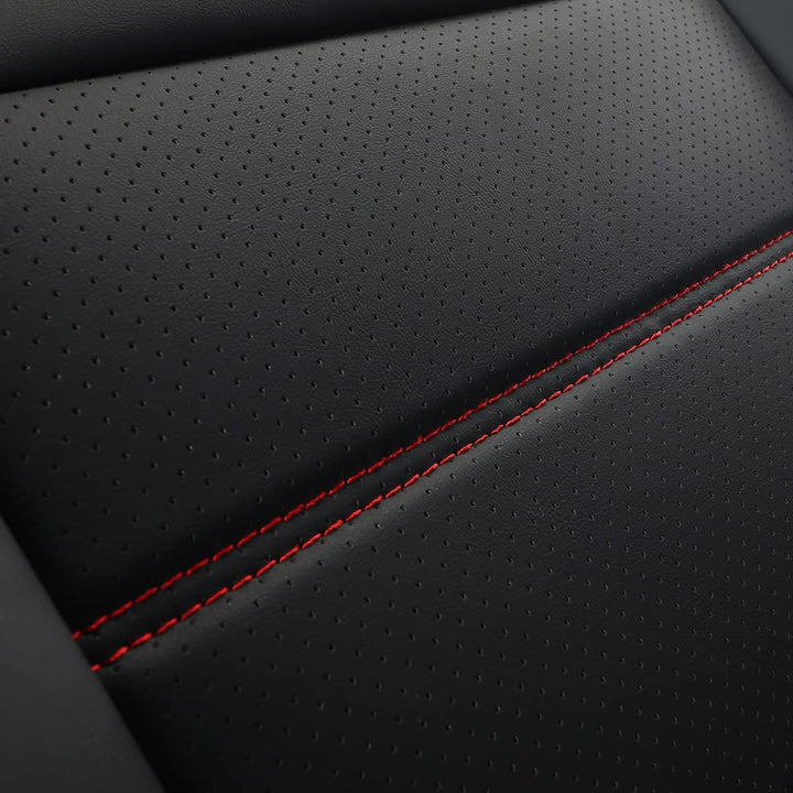 SOBONITO Auto-Sitzbezüge Vordersitze Kunst Nappa-Leder,Sitzbezug Set Universal,Auto-Schonbezüge (Red