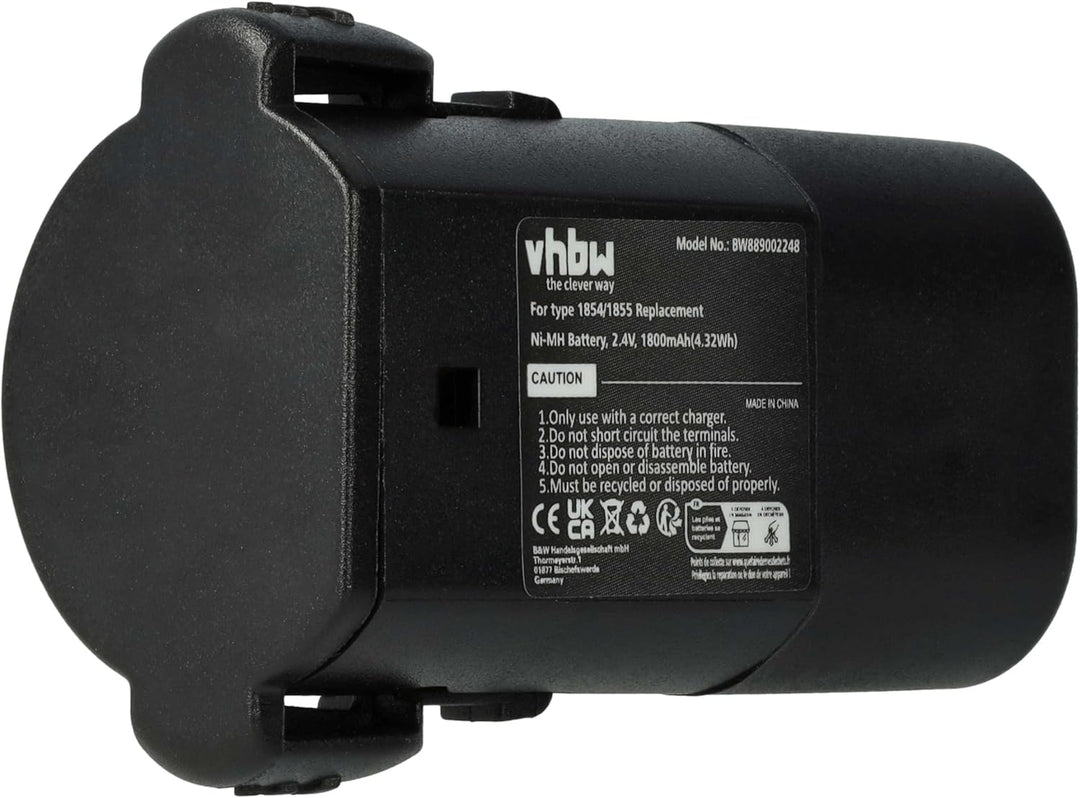 vhbw 1x Akku kompatibel mit Wahl Adelar 1854 Serie Schermaschine (1800 mAh, 2,4 V, NiMH)