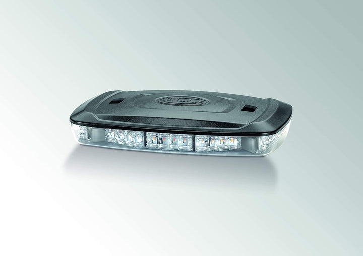 HELLA LED Warnleuchte - Micro Lightbar - 12V / 24V - gelb - Schraubanschluss - Kabel: 500mm - Anbau