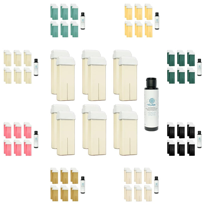 100 ml Fettlösliches Enthaarungswachs Roll-on – Nachfüllpackung für Handstück Wachserhitzer Wachserh