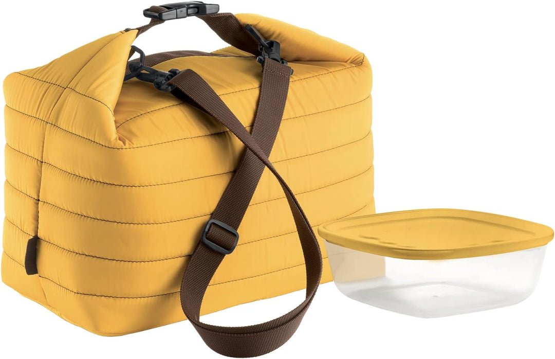 Guzzini - On The Go, Grosse Thermotasche M/Frischhaltedose Handy - Ocker, (Bag) 30 x 18 x h30 cm; (C