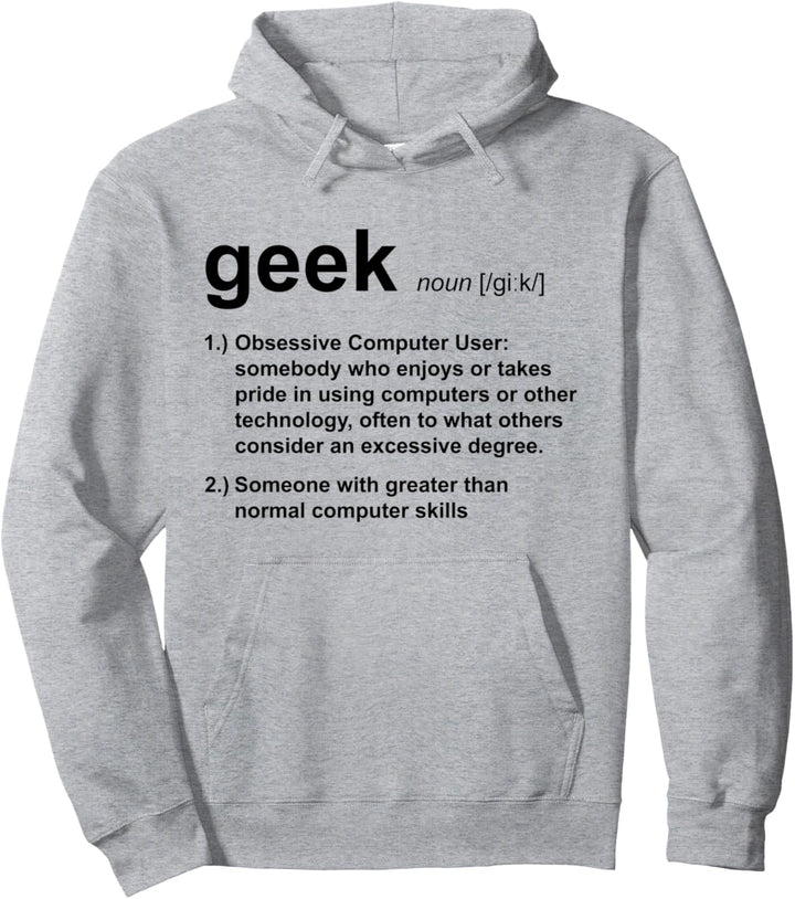Geek Definition IT Administrator Software Entwickler Pullover Hoodie