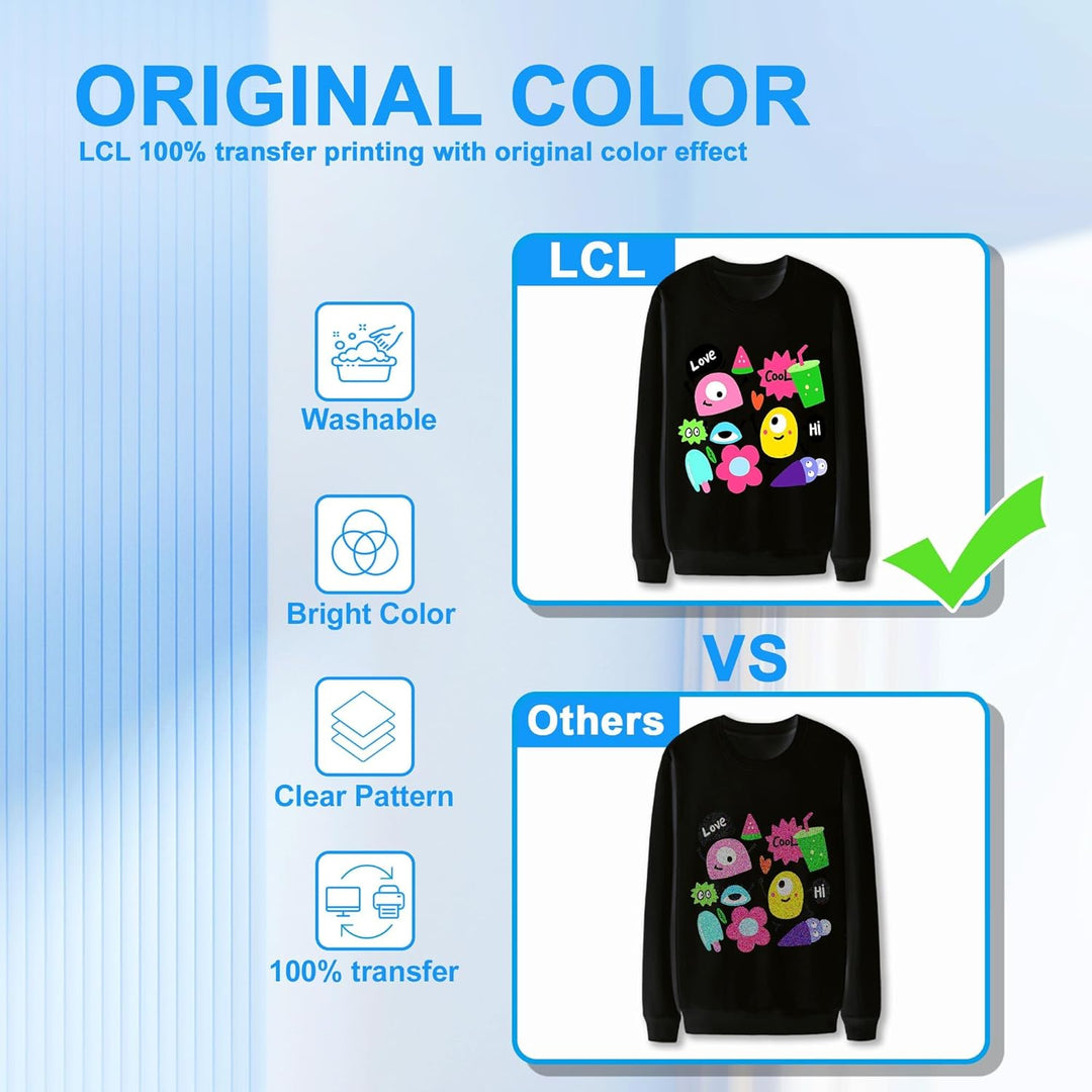 LCL DTF Pulver Schwarz, 500 g/17,6 oz, Digital Transfer Schwarz Klebepulver für Schwarze oder dunkel