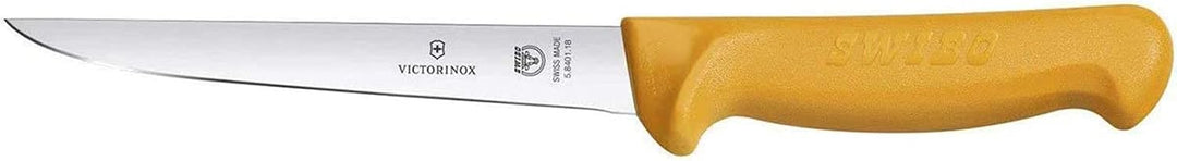 Victorinox Küchenmesser Swibo Ausbein und Stechmesser Normaler Schliff 18 cm Gelb, 18 cm Gelb