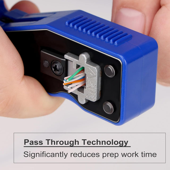 Brileine RJ45 Crimpwerkzeug-Set Cat5e Cat6 Crimpwerkzeug-Set Crimper Kit 6, Crimper Kit 6