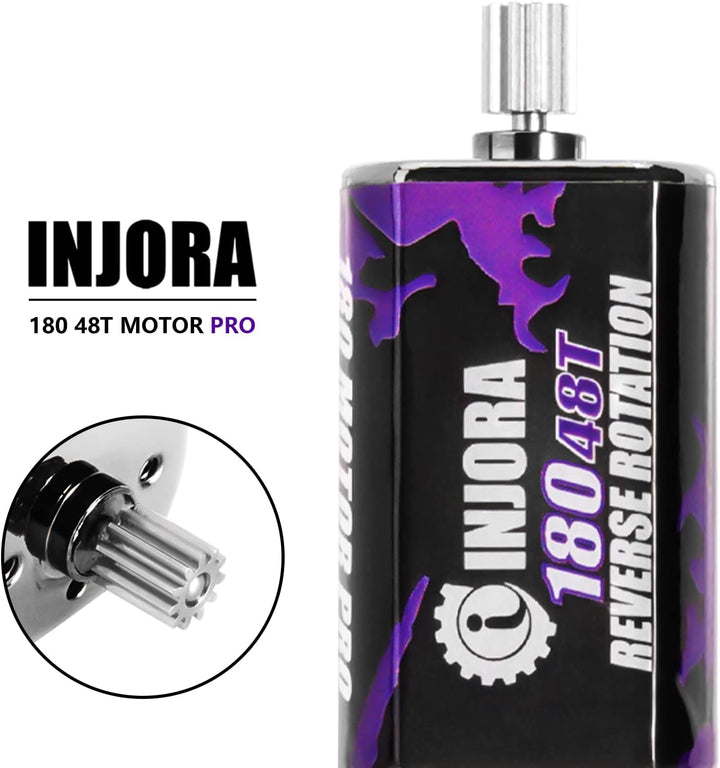 INJORA 180 Pro 48T Motor und Getriebe Getriebemit Low Range Stahl Ausrüstung für 1/18 TRX4M Upgrade