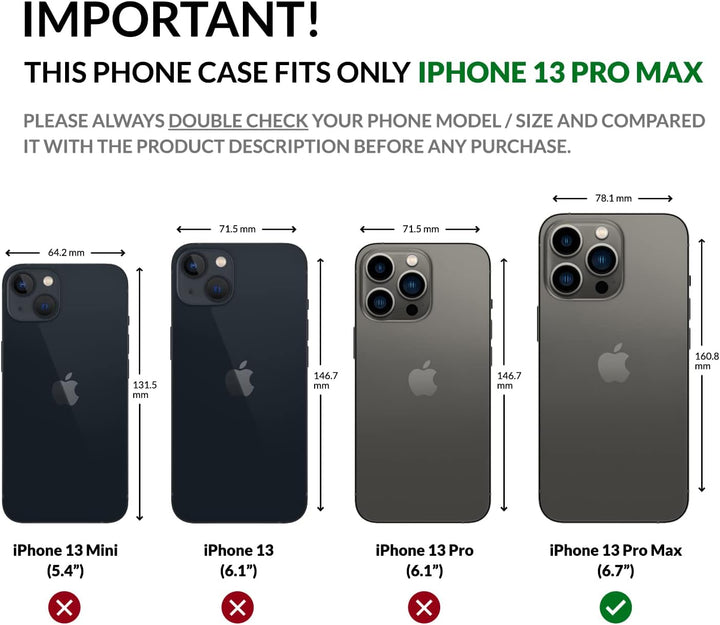 SURAZO Prestige Handyhülle für Apple iPhone 13 Pro Max – Premium Echtleder Hülle Schutzhülle mit [St