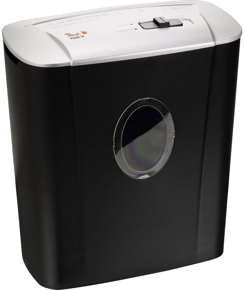 Peach Partikelschnitt Aktenvernichter - 5 Blatt - 11 Liter / 80 DIN A4-4 x 28 mm Partikelgrösse (P-4