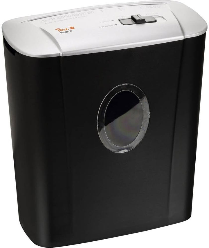 Peach Partikelschnitt Aktenvernichter - 5 Blatt - 11 Liter / 80 DIN A4-4 x 28 mm Partikelgrösse (P-4