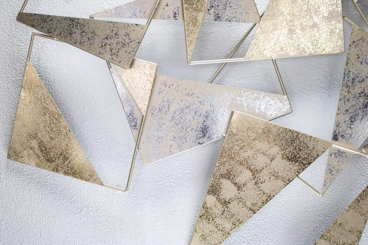 KunstLoft Wanddeko Metall | 100% HANDGEFERTIGT | 120x80x8cm | Wandbild Metall 'Mit Ecken und Kanten'