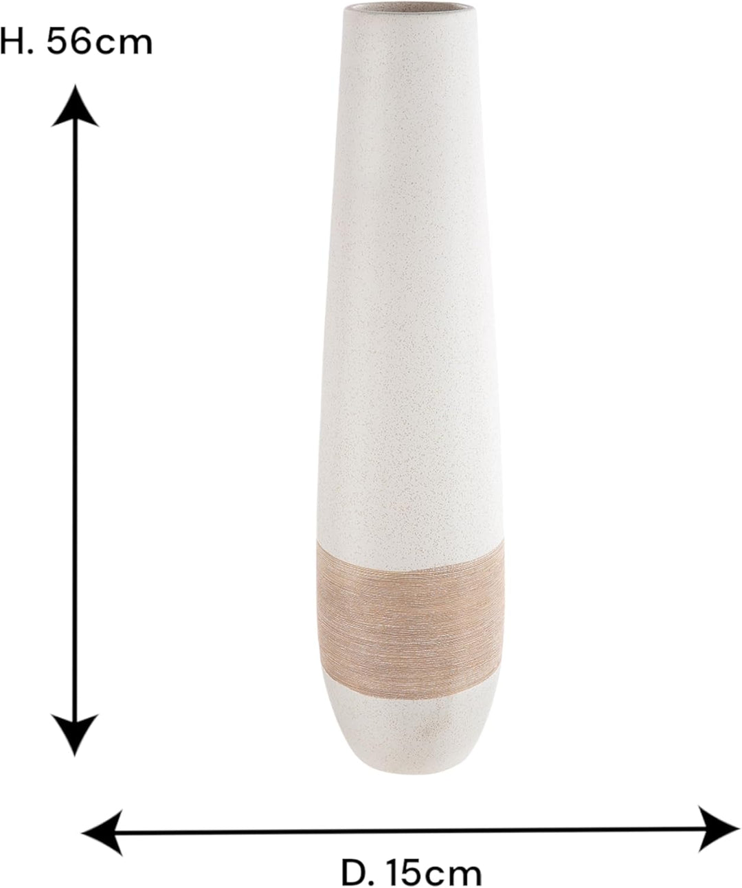 Gilde Keramik Bodbehälter Olbia Dekorative Vasen, Mehrfarbig, einzigartig, Höhe 56 cm