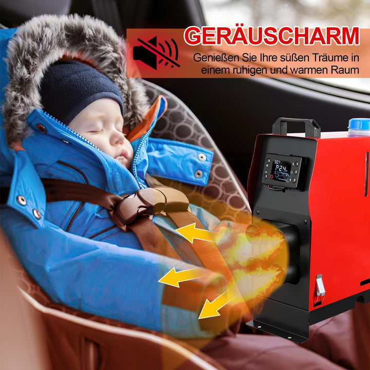 Randaco Standheizung Diesel, 5KW 12V Diesel Lufterhitzer, Luft Dieselheizung mit Fernbedienung & Ölp