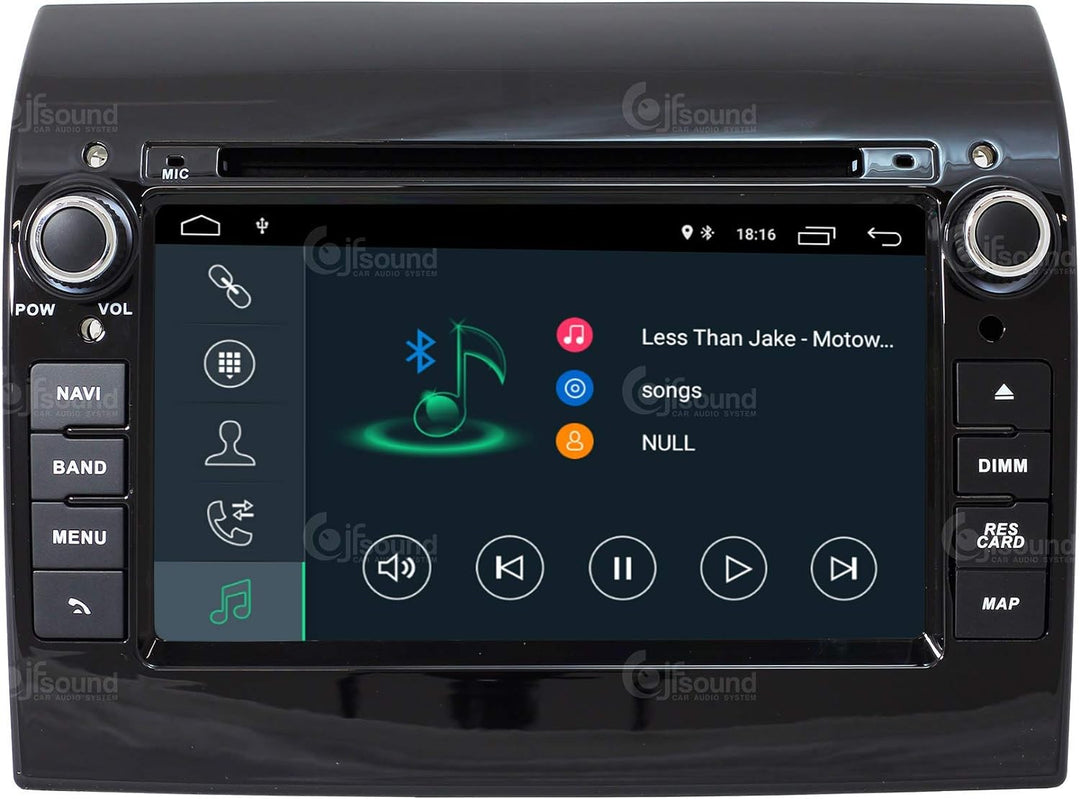 Costum fit Autoradio für Ducato 290 Android GPS Bluetooth WiFi Dab USB Full HD Touchscreen Display 7