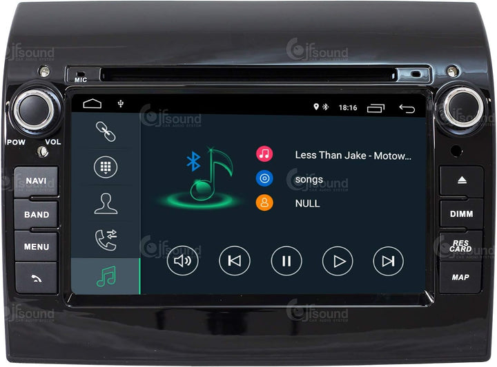 Costum fit Autoradio für Ducato 290 Android GPS Bluetooth WiFi Dab USB Full HD Touchscreen Display 7