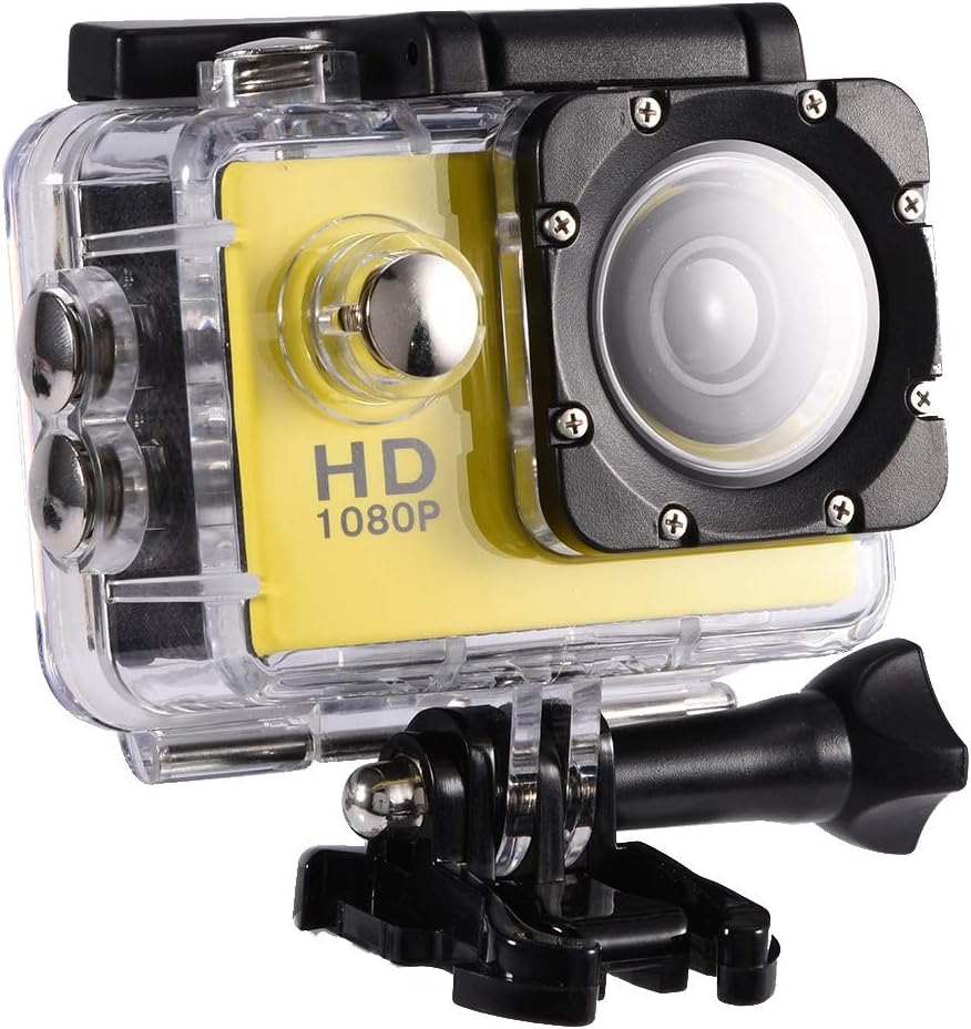 Wakects Action Cam, wasserdichte Kamera, HD Action Kamera 1080P wasserdichte Action Cam 30M Unterwas