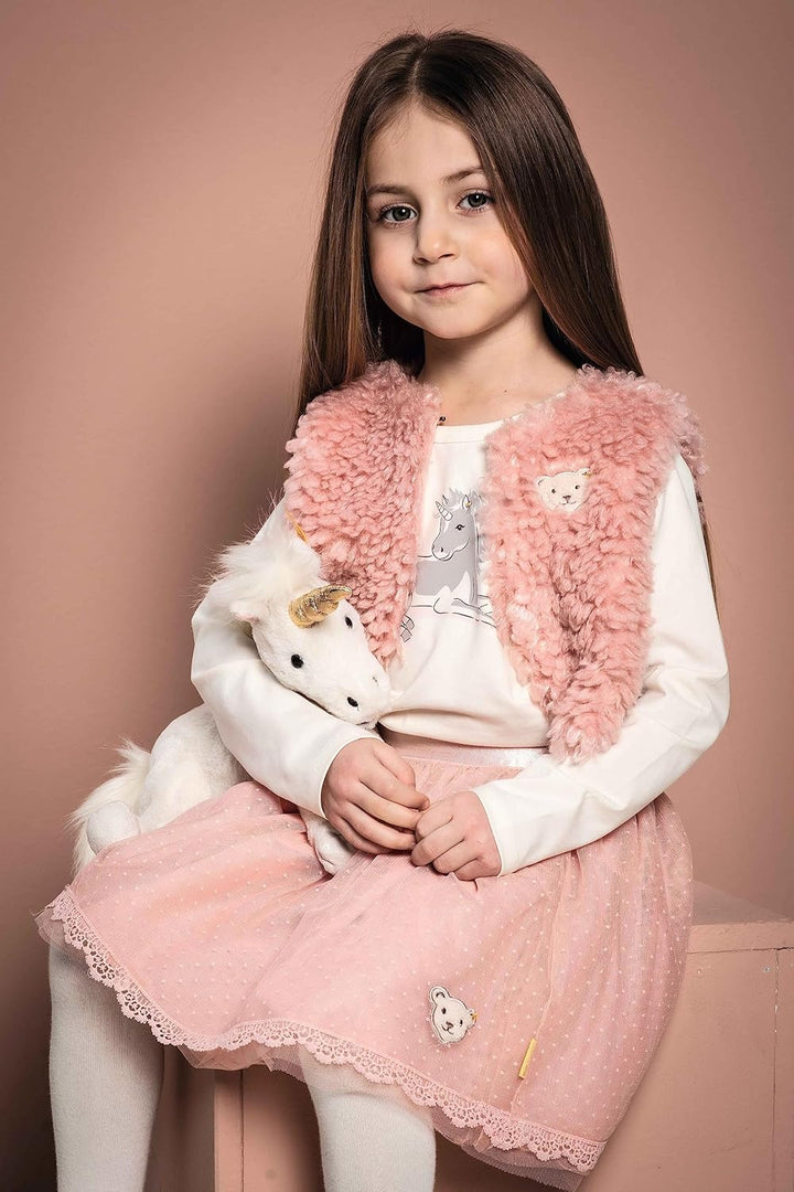 Steiff Mädchen Bolero Weste 104 Mellow Rose, 104 Mellow Rose