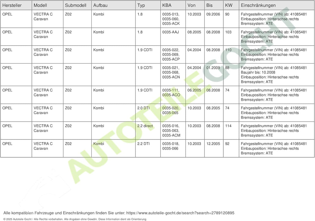 Ate 24.3407-7006.5 Bremssättel