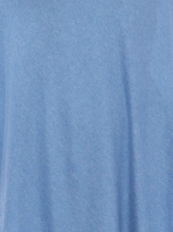 Zwillingsherz Poncho-Schal mit Baumwolle - Hochwertiges Cape für Damen - XXL Umhängetuch und Tunika