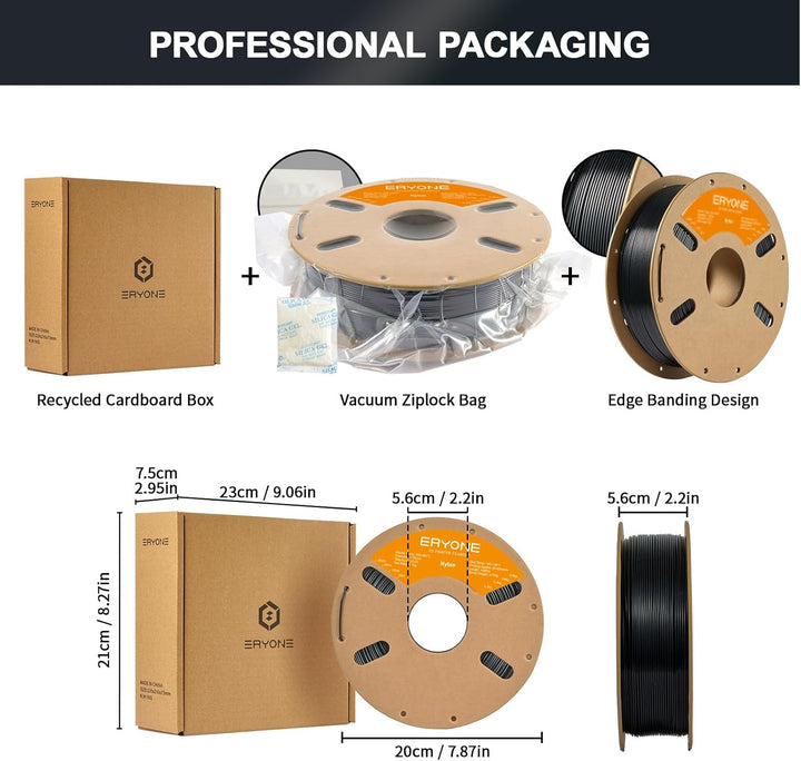 ERYONE Engineering Filament, 1.75 mm 3D Printing Filament, Dimensional Accuracy +/- 0.03mm, Fit Most