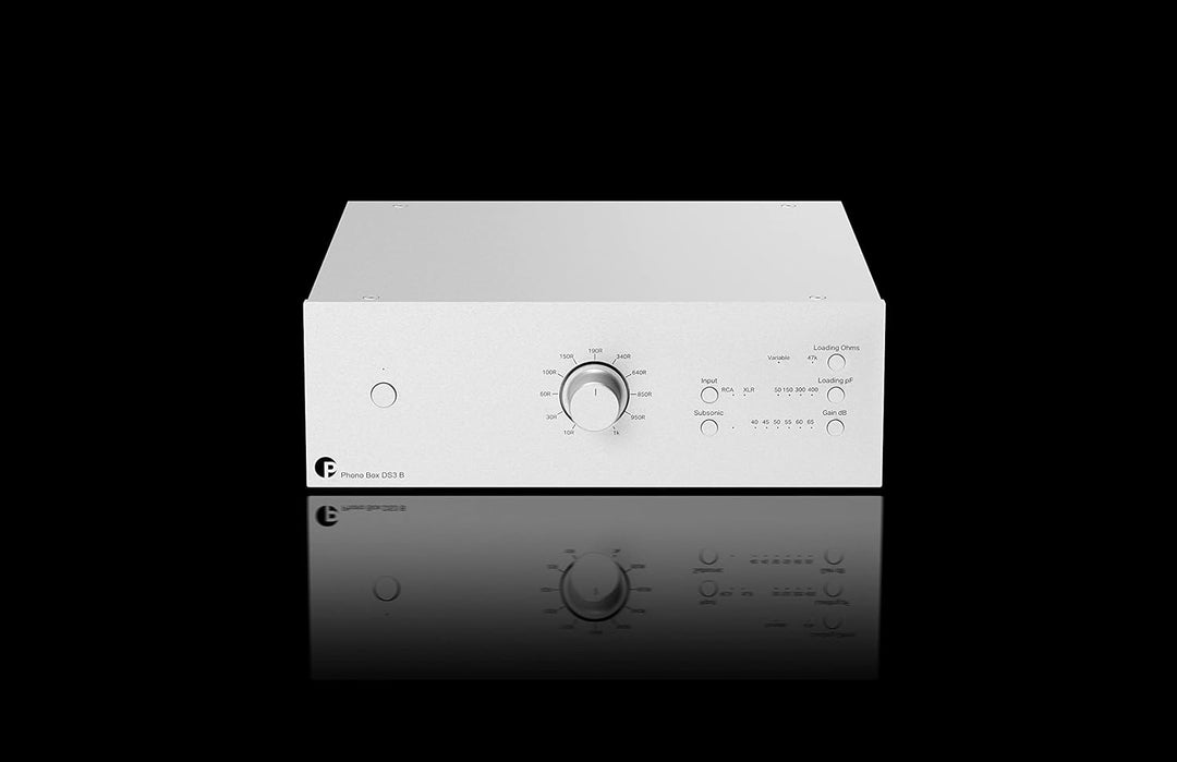 Pro-Ject Phono Box DS3 B, Symmetrische & diskrete Dual Mono Phonostufe, Silber