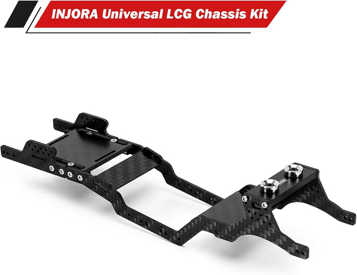 INJORA 35g Universal LCG Carbon Fiber Chassis Rahmen Kit für 1/24 Axial SCX24 C10 Wrangler Bronco De